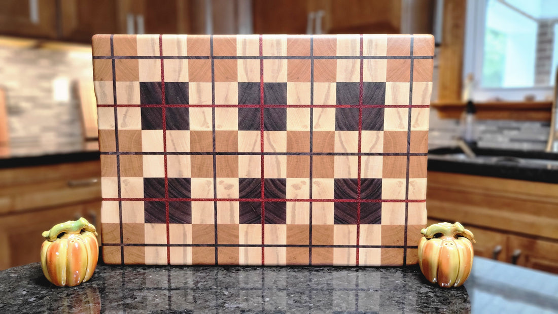 Building A Plaid Cutting Board For Fall