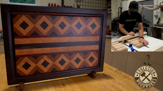 Double Diamond End Grain Cutting Board Build