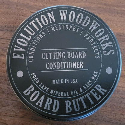 Wood conditioner in a metal tin